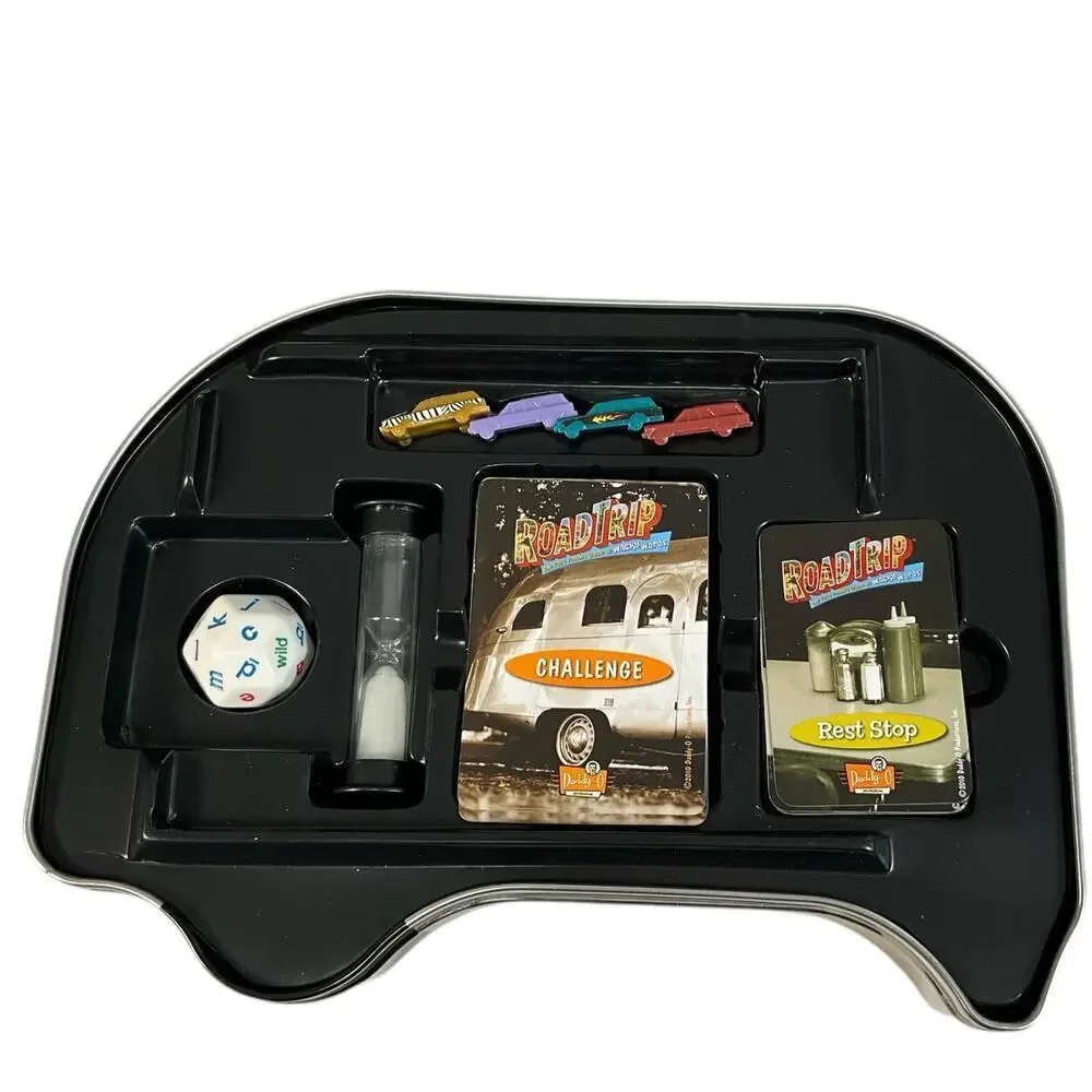 Daddy-O 2010 Road Trip Family Game Travel Themed Excellent Condition Fun Tin Van